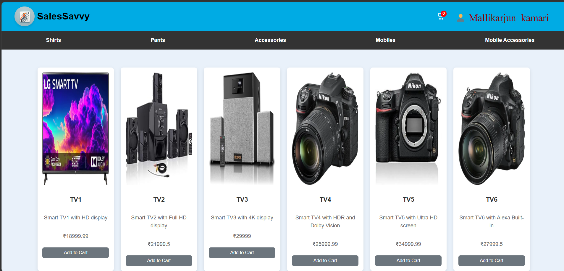 Sales Savvy Login Page